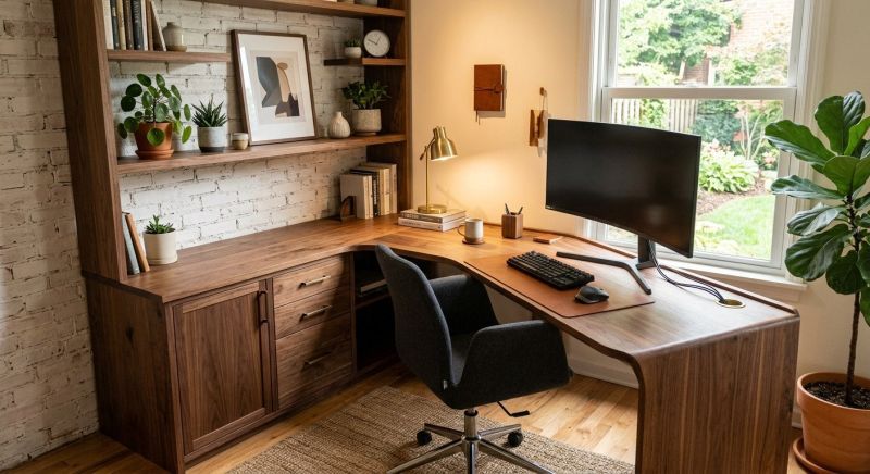 Built In Desk Installation in Fairfax, VA