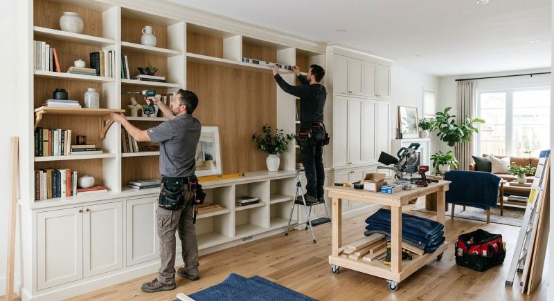 Mudroom Shelving Installation in Winston Salem, NC